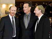 фото Рон Ховард, Том Хэнкс и Дэн Браун фото Рон Ховард, Том Хэнкс и Дэн Браун